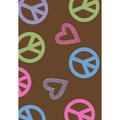 Concord Global 2 ft. 7 in. x 4 ft. 1 in. Alisa Peace and Polka Hearts - Brown 22883